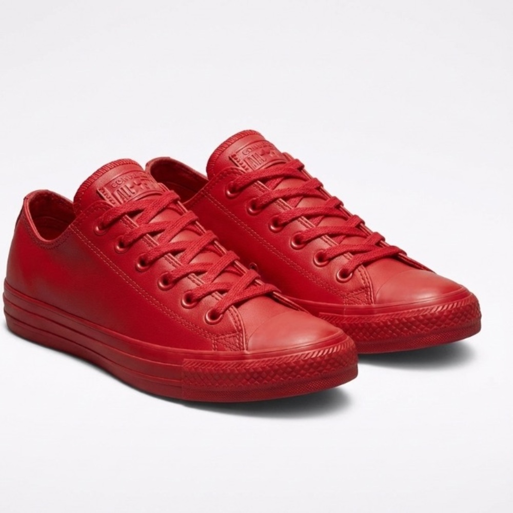 Converse Rubber Red Low Top Sneakers Rain Festival Gear 7